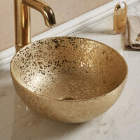 Раковина настольная для ванной Melana MLN 107SJ золото